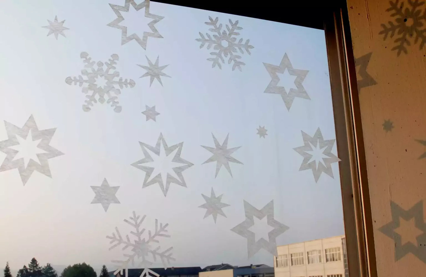 X-MAS - Fensterdekoration für Weihnachten - Gecko in the Box - Vorhang nach Mass