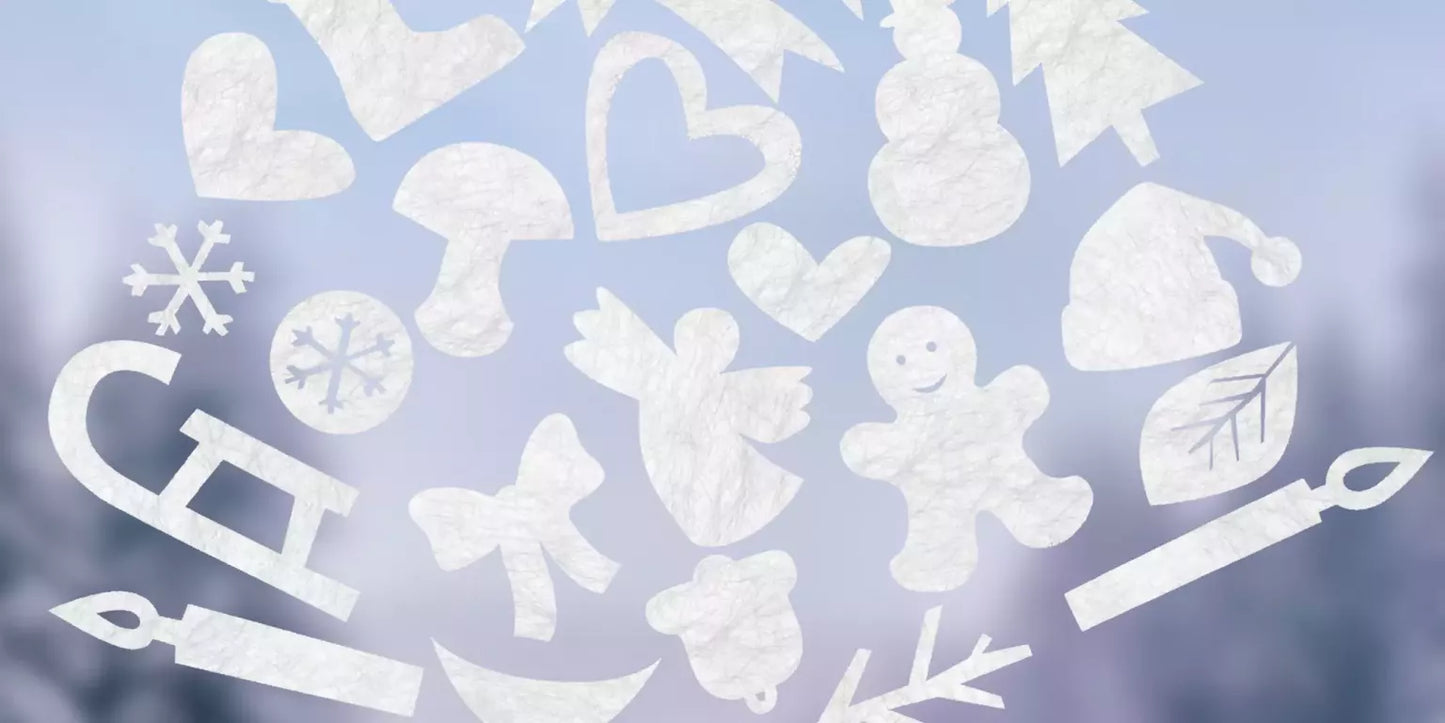 X-MAS Varia - Fensterdekoration für Weihnachten - Gecko in the Box - Vorhang nach Mass