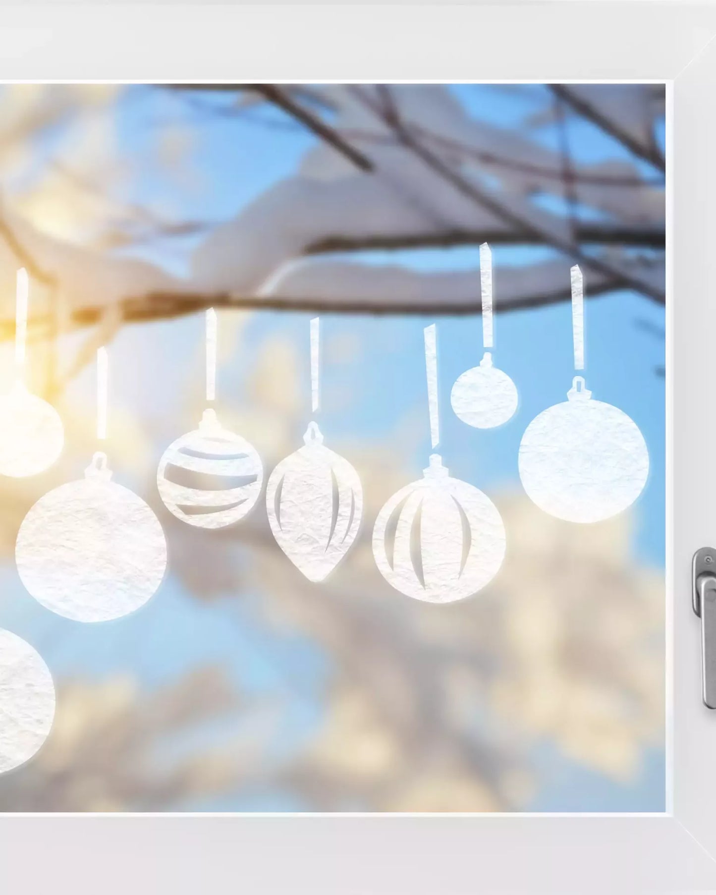 X-MAS Deco- Fensterdekoration für Weihnachten - Gecko in the Box - Vorhang nach Mass