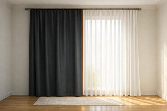 Verdunkelungsvorhänge vs. Tagesvorhänge: Der Vergleich