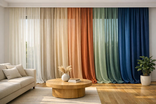 10 Tipps für die perfekte Vorhangfarbe im Wohnzimmer