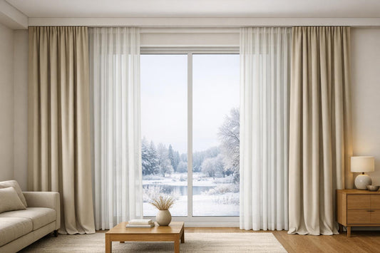 Vorhänge richtig platzieren: Tipps für kalte Wintertage