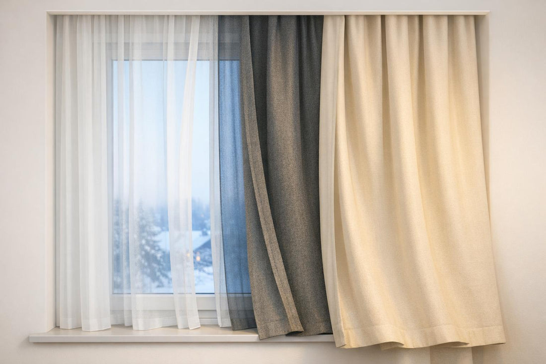 Wie Schichten bei Vorhängen Energie sparen