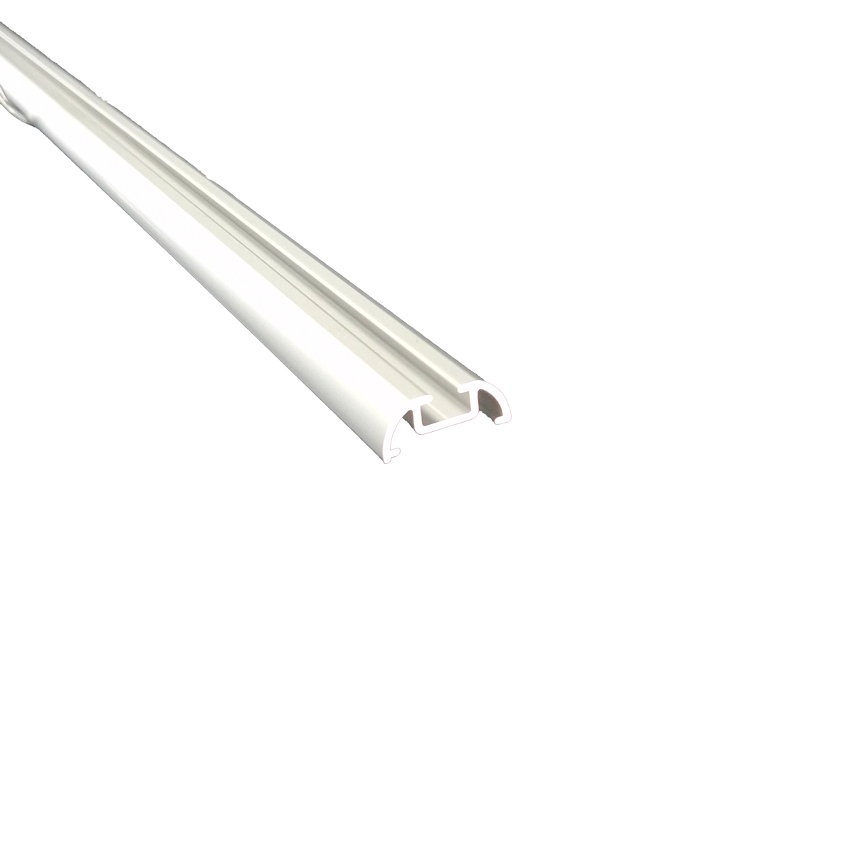 Vorhangschiene Deckenprofil weiss pulverbeschichtet, zweite Ansicht