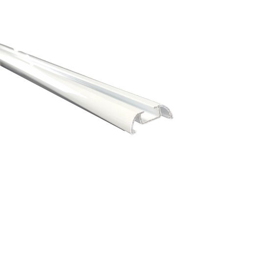 Vorhangschiene Deckenprofil weiss pulverbeschichtet