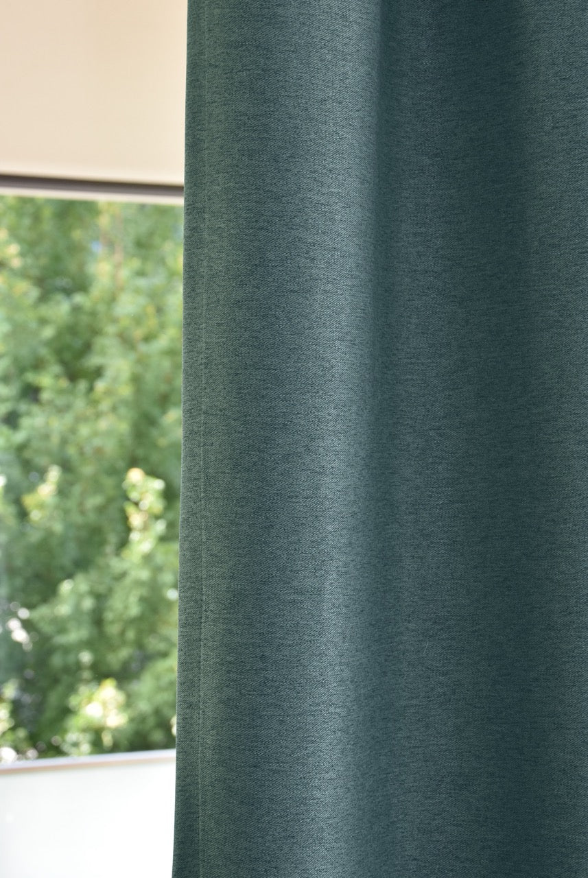 Stoffmuster LYNN DIMOUT GREEN LINE - Vorhang nach Mass